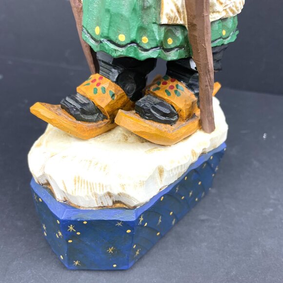 David Frykman Portfolio Santa on Skiis -Musical Figurine (1997) 11” – READ - Picture 8 of 13